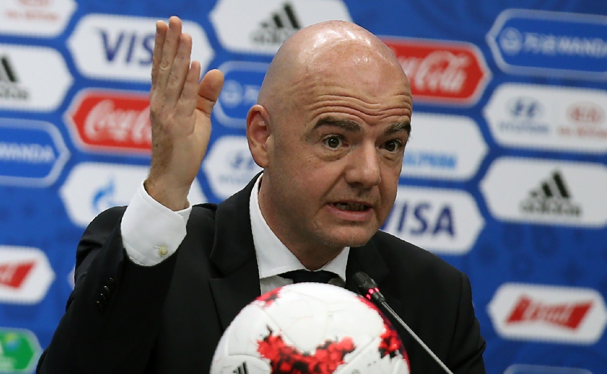 FIFA president officially backs an expanded 48team World Cup with new