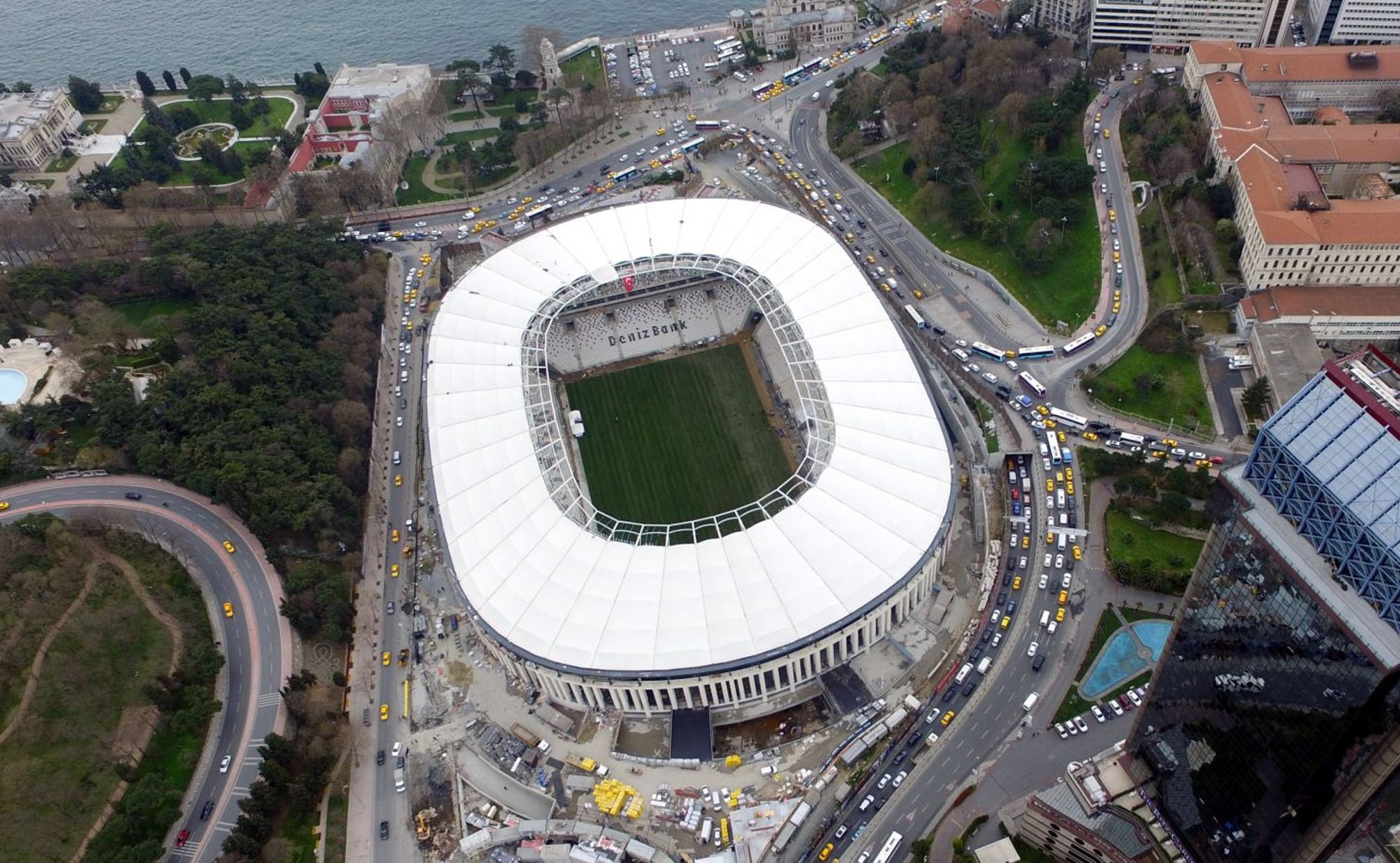 fan tours new stadium in hospital bed