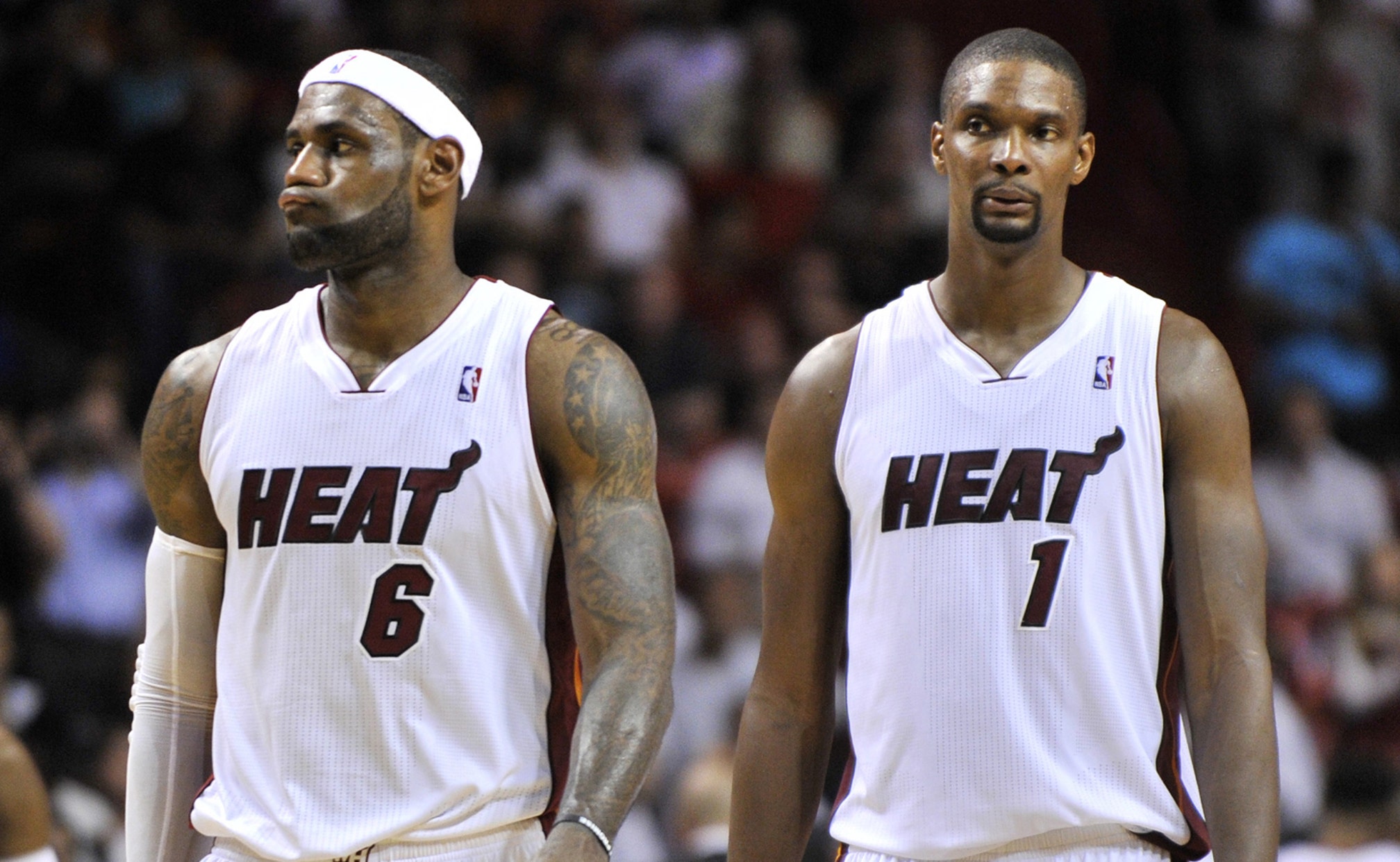 LeBron James, Chris Bosh both to sit out against Wizards