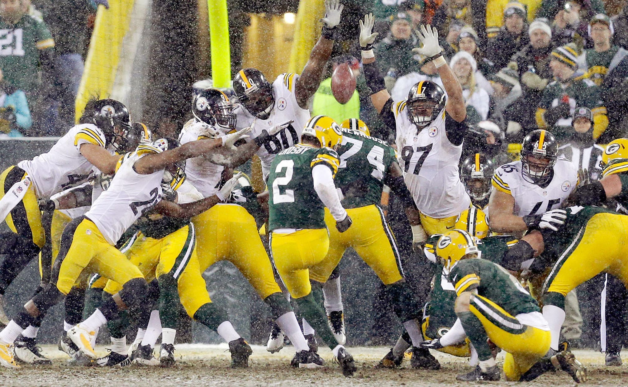 Packers K Mason Crosby New Pat Rule Worse For Linemen Than Kickers Fox Sports