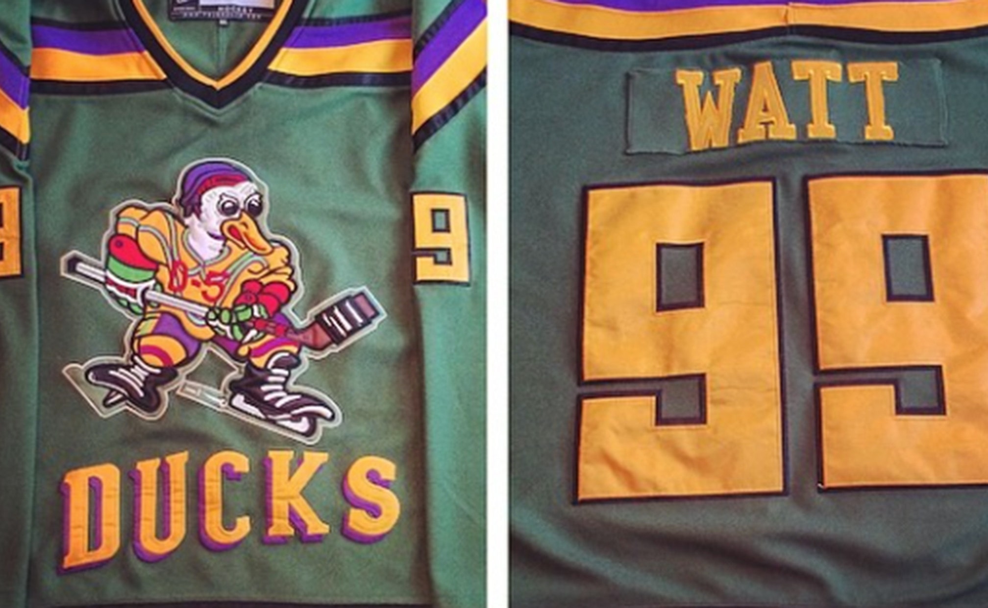 mighty ducks customizable jersey