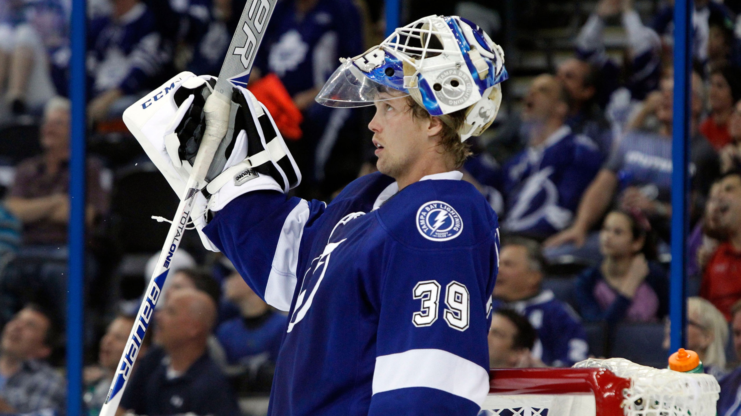 Lightning goalie Anders Lindback earns first star honors from NHL FOX