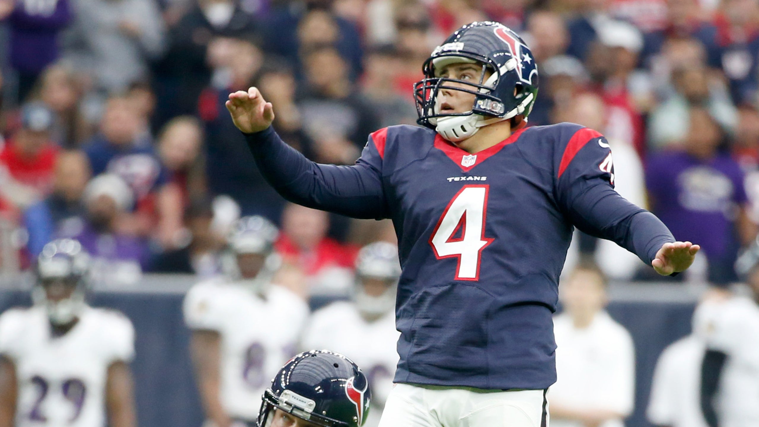 Houston kicker Bullock first to miss PAT from new distance FOX Sports