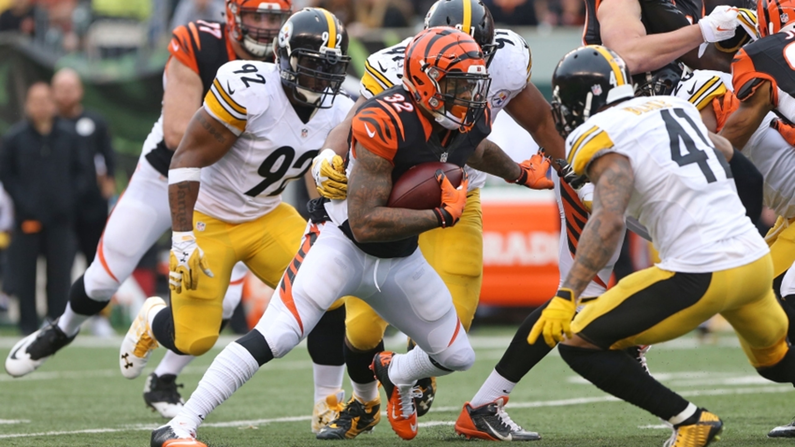 nfl play by play bengals and pittsburgh game