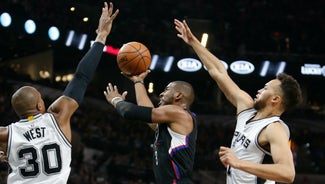Next Story Image: Watch Chris Paul savagely cross up a shoeless Patty Mills