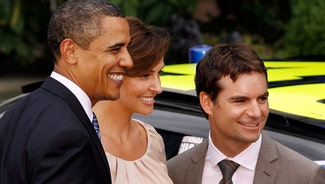 Next Story Image: Bust a move: President Obama asks Jeff Gordon to breakdance