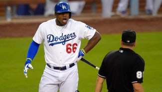 Next Story Image: Pujols mocks Puig after finger wag, schools Dodgers star