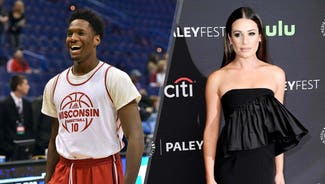 Next Story Image: Wisconsin's Hayes to actress Lea Michele: 'Hello, I'm available'