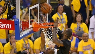 Next Story Image: Cavaliers troll Warriors with blown-up picture of LeBron James block