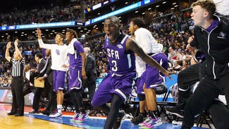 Next Story Image: Walkup, No. 14 Stephen F. Austin upset No. 3 West Virginia