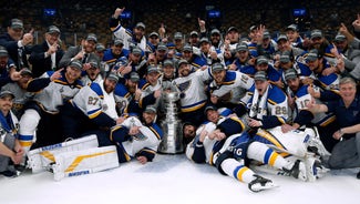 Next Story Image: Half a world and three decades away, ink-stained Blues fan celebrates a Stanley Cup