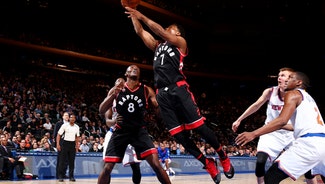 Next Story Image: Lowry's triple-double helps Raptors rout Knicks 122-95