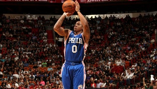 Next Story Image: 76ers snap 13-game losing streak, Covington carted off court