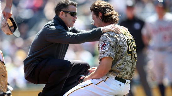 Gerrit Cole barely avoided getting beaned in the head by a line drive