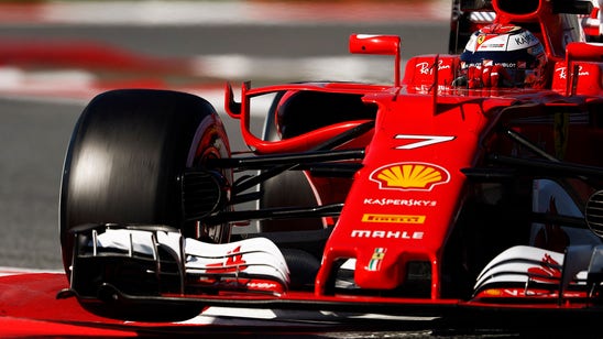 Kimi Raikkonen turns the fastest time during final day of preseason testing