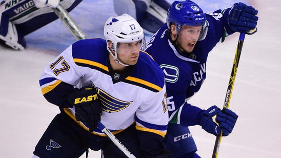 Blues' Schwartz (elbow) to be out at least four weeks