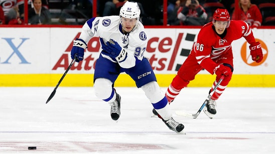 Lightning shut out by Cam Ward, can't stop streaking Hurricanes
