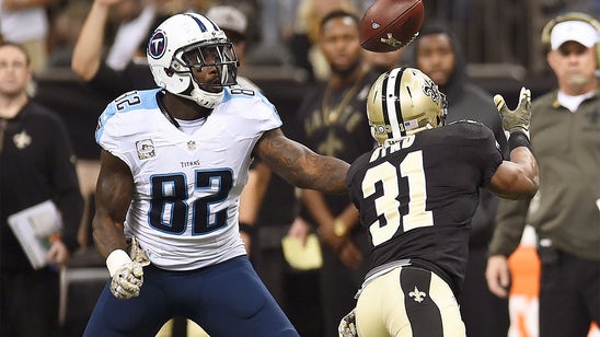 WATCH: Delanie Walker makes Saints pay for double deflection