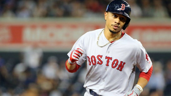Mookie Betts somehow drove a golf cart into a pond