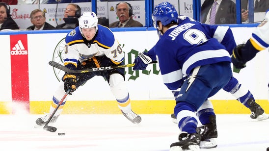 Sundqvist to return to Blues lineup tonight against Vegas