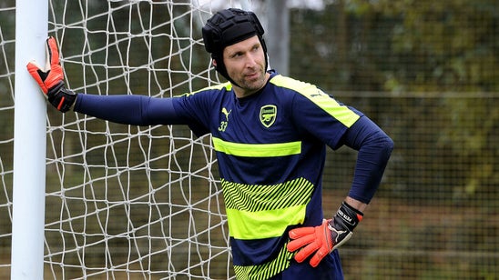 Petr Cech channels his inner Snoop Dogg to help sell helmet-shaped winter hats