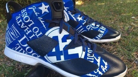 CC Sabathia is wearing a sweet pair of Jordans for Jackie Robinson Day