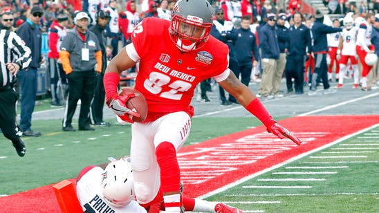 WATCH: New Mexico WR Delane Hart-Johnson beats brother to end zone on 92-yard TD