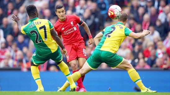 Sublime Martin finish earns Norwich City a draw at Liverpool