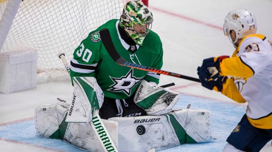 Bishop now the Stars goalie trying to beat Blues in playoffs