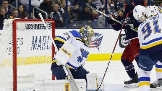 Allen puts on a show as Blues snap Blue Jackets' winning streak