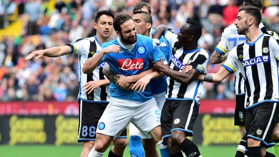 Napoli forward Higuain has ban reduced from 4 to 3 matches