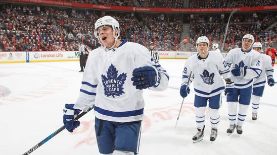 Twitter is hyped about Auston Matthews's four-goal debut
