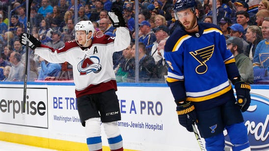 Blues get plenty of shots but not enough goals in 4-1 loss to Avs