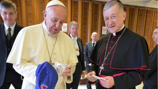 Chicago Cubs World Series celebration reaches Pope Francis at the Vatican