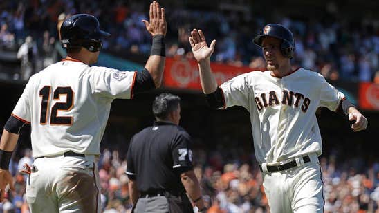 Giants hit 4 triples for 1st time since '60, beat Pads 13-8