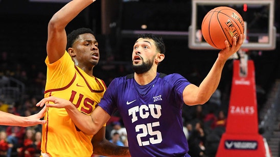 WATCH: Alex Robinson scores his 1,000th career point in TCU's rout of USC