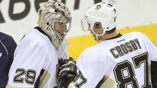 Fleury's hilarious hula hoop display cracks up Crosby
