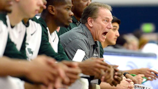 Izzo wins 500th, No. 3 MSU beats BC behind Valentine's triple-double