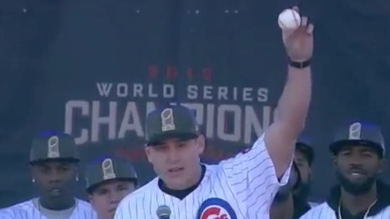 Anthony Rizzo isn't keeping the ball from the last out of Game 7