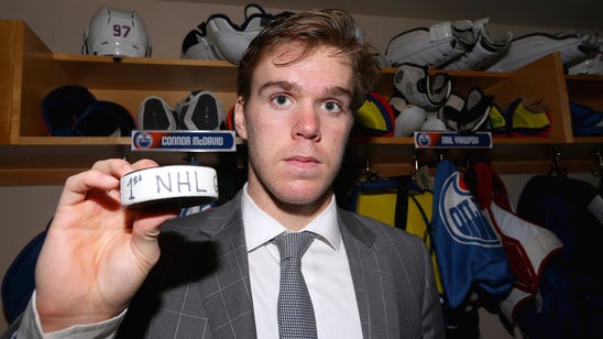 Connor McDavid scores first ever NHL goal
