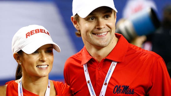 Danica Patrick, Ricky Stenhouse Jr. take in Ole Miss game in style