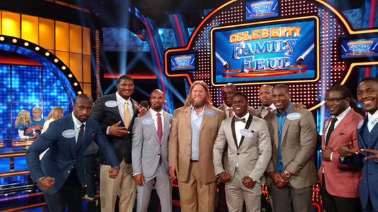 Ravens' Suggs nearly destroys Family Feud buzzer
