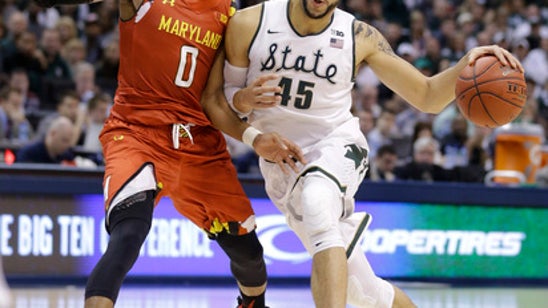 Valentine, No. 2 Michigan St. top No. 18 Maryland to make Big Ten final