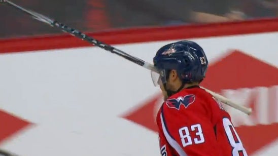 Capitals player suffered two strange stick mishaps in one game