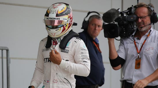 Lewis Hamilton walks out of Mercedes press conference at Japanese GP