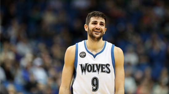 Ricky Rubio dunked, and Karl Anthony Towns couldn't believe it