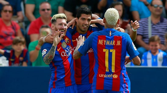 Lionel Messi, Luis Suarez and Neymar are back together, and Barcelona are flying again