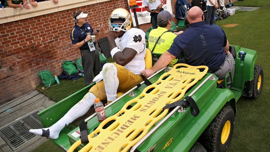 WATCH: Notre Dame reacts emotionally to QB Zaire's injury