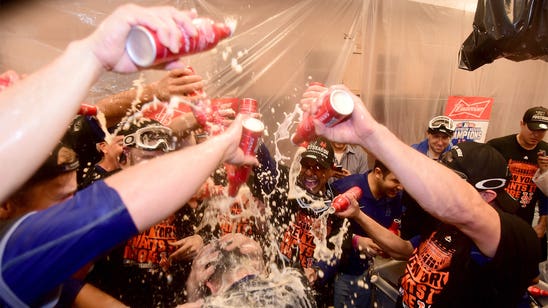 Mets create slip 'n' slide made of beer as they celebrate NLDS clincher