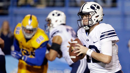BYU tops San Jose State 17-16 when 2-point attempt fails